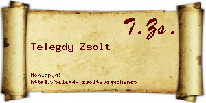 Telegdy Zsolt névjegykártya